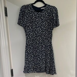 Reformation blue and navy mini dress sz 4
